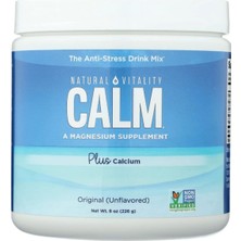 Natural Vitality Calm Magnesium Powder Plus Calcium  Unflavored 226gr  Usa Version