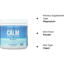 Natural Vitality Calm Magnesium Powder Plus Calcium  Unflavored 226gr  Usa Version