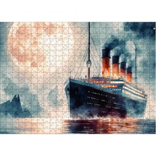 Karizmart Ahşap Mdf Puzzle Yapboz Titanic Gemisi 50 x 70  cm