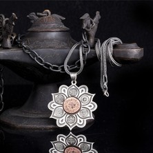 Tesbih Sepetim 925 Ayar Gümüş Koruma Duaları Yazılı Madalyon Kolye