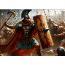 Karizmart Ahşap Mdf Puzzle Yapboz Roma Savaş Temalı 50 x 70  cm