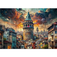 Karizmart Ahşap Mdf Puzzle Yapboz Galata Kulesi 50 x 70  cm