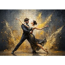 Karizmart Ahşap Mdf Puzzle Yapboz Dans Eden Çift 50 x 70  cm