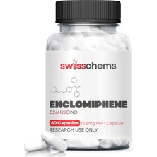 Swisschems Enclomiphene 750 Mg/60 Caps (12 5 Mg/Capsule)  Usa Firma Ürünü