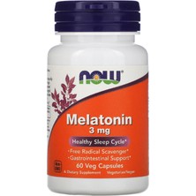 Now Melatonin  3 Mg  60 Veg Capsul  Usa