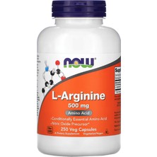 Now Foods  L-Arginine  500 Mg  250 Veg Capsules