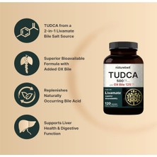 Naturebell Tudca 500mg With Ox Bile 125mg  ile  Daha iyi Emilim 120 Capsul