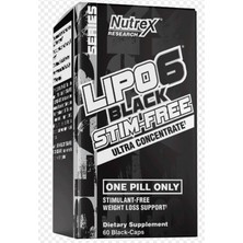 Nutrex Lipo-6 Black Stim-Free  Ultra Concentrate  60 Black-Capsul  Usa Version