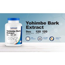 Nutricost Yohımbe Bark Extract 450mg (9mg  Alkaloids)  120 Capsules - Extra Strength Usa Version