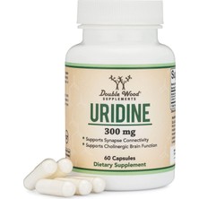 Double Wood Uridine Urıdıne Monophosphate (Choline Enhancer  Beginner Nootropic) 300mg  60 Capsules  Usa Version