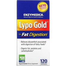 Enzymedica Enzymedica  Lypo Gold  For Fat Digestion  120 Capsules Usa Version