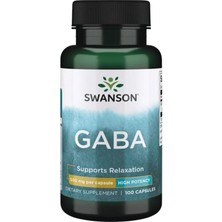 Swanson Premium  Gaba   High Potency 500mg 100 Capsul  Usa Version