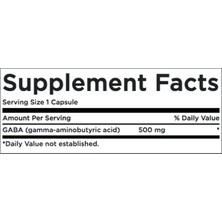 Swanson Premium  Gaba   High Potency 500mg 100 Capsul  Usa Version