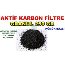 Arcan Aktif Karbon Kömür Bazlı Filtre Malzemesi Granül 250 Gram Filitre Etil Su Hava Akvaryum Sıvılar