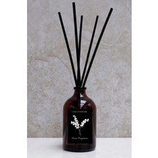 Lalezen Home Vanilya Kokusu Bambu Çubuklu Amber Cam Şişeli 100 ml