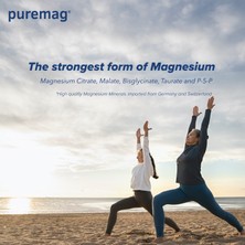 Puremag Plus 60 Tablet - Magnezyum Sitrat, Malat, Bisglisinat, Taurat Ve P-5-P