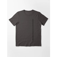 Otuz5 Ok Baskılı Bisiklet Yaka T-Shirt