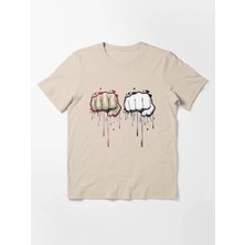 Otuz5 Çift Yumruk Baskılı Bisiklet Yaka T-Shirt