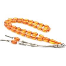 Murty99 Arpa Kesim Günlük Boy Sarı Sıkma Kehribar Tesbih