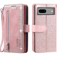 Manyi Mall Google Pixel 7A Pu Deri Kickstand Kordon 9 Kart Yuvaları Için Flip Case (Yurt Dışından)