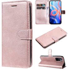 Manyi Mall Xiaomi Poco M4 Pro 5g Için Flip Case Yüksek Kalite Deri Kart Yuvası ile (Yurt Dışından)