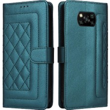 Manyi Mall Xiaomi Poco X3 Nfc Cüzdan Flip Kapak Için Flip Case Basit Iş Deri (Yurt Dışından)