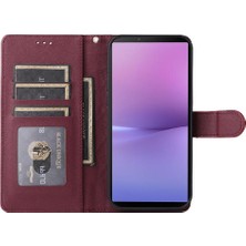 Manyi Mall Sony Xperia 10 V Flip Kapak Için Flip Case Basit Iş Cüzdan Deri (Yurt Dışından)