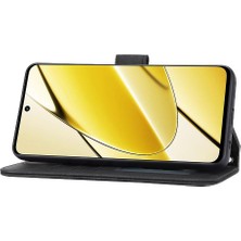 Manyi Mall Realme 11 4g Manyetik Kapatma Için Flip Case Cüzdan Kılıf Pu Deri (Yurt Dışından)