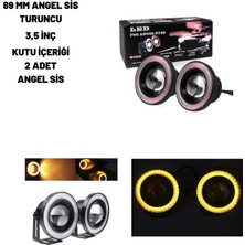 Rptech Mercedes Cls C218 2010 89 mm Angel Sis Beyaz Turuncu 3,5 Inç Kutu Içeriği 2 Adet  12/24 Volt