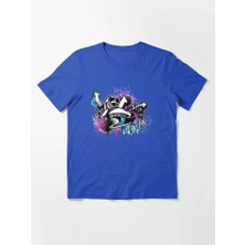 Otuz5 Grafity Baskılı Bisiklet Yaka T-Shirt