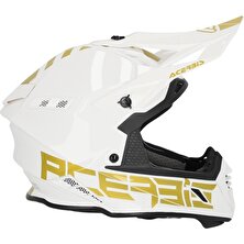 Acerbis X-Track 22-06 Kask Beyaz Gold