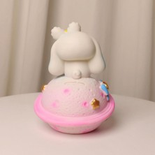 Syn İletişim Sanrio Kuromi Y2K Figür Kumbara Masa Üstü Gece Lambansı Yanıp Sönen Renkli Işıklı Satürn Gezegen