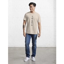 Otuz5 Üçgen Baskılı Bisiklet Yaka T-Shirt