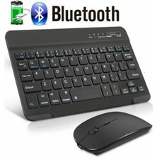 Duhaline Vorcom Avalon-Ultrapad-Quartzpro Tablet Için Uyumlu Slim Şarjlı Türkçe Bluetooth Klavye & Mouse Seti