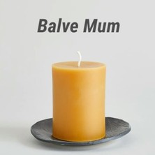 3 Adet Silindir Balmumu Mum