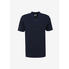 Jeep Lacivert Erkek Polo Yaka Relaxed Baskılı Polo T-Shirt C4SM-TST4503