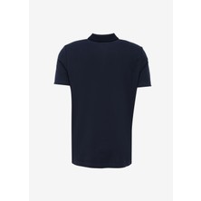 Jeep Lacivert Erkek Polo Yaka Relaxed Baskılı Polo T-Shirt C4SM-TST4503