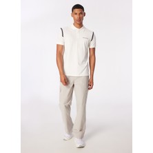 Discovery Expedition Düz Beyaz Erkek Polo T-Shirt D4SM-TST3245