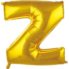 Ürün Limanı Z Harfi 100  cm  Gold Renk Folyo Balon