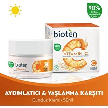 Bioten Vitamin C Leke Karşıtı Bakım Sağlayan Gece-Gündüz Bakım Seti