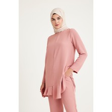 Plistre 1757_TESETTÜR Fırfırlı Tunik & Pantolon Ikili Takım