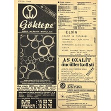 Hasyılmaz Izmir 1982-1983 Meslek Reklam Ilanı Efemera S475