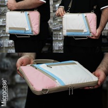 Microcase Xiaomi Redmi Pad Se 11 Inch Tabletler Universal Sleeve Taşıma Çantası AL4346 Pembe Mavi Krem