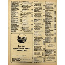 Hasyılmaz Izmir 1982-1983 Meslek Reklam Ilanı Efemera S301