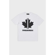 Dsquared2 Pamuklu Bisiklet Yaka Çocuk T Shirt DQ0028 D004G T Shirt DQ0028