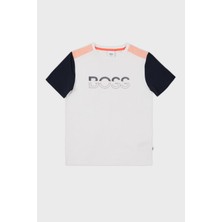 Hugo Boss Pamuklu Bisiklet Yaka Çocuk T Shirt 28084 Z40 T Shirt 28084/Z40 Sample
