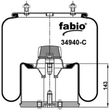 Fabio Komple Körük 34940-C (Taslı) - Metalli Körük - 0542942411 - Kassbohrer- Schmıtz- Bpw - Dorse