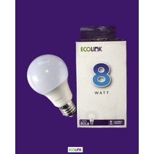 EcoLink Philips 8W LED Ampul E-27 Duy (6500K-Beyaz) Ecolınk By Philips