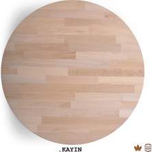Woodlife Yuvarlak Ahşap Plaka Masa ve Sehpa Tablası Meşe-60 Cm-18 mm