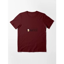 Otuz5 Bize Hergün Cumartesi Baskılı Bisiklet Yaka T-Shirt